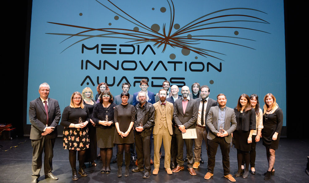 Winners at the media innovation awards