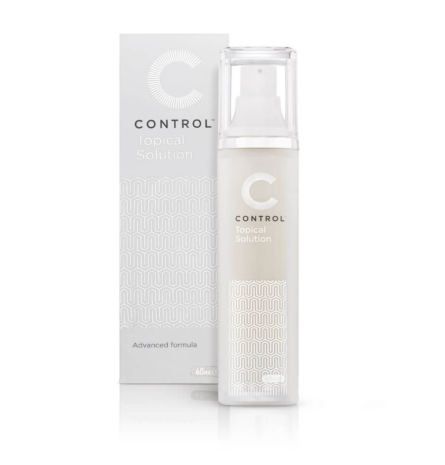 Examples of Contour Laboratories product Control topical solution. Branding by Oracle Design.