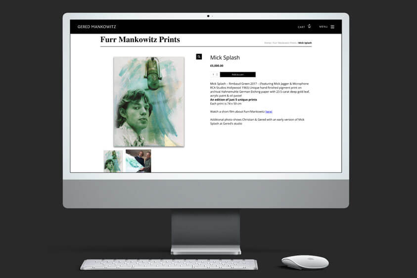 The website is displayed on a computer. Designed and built by Oracle Design