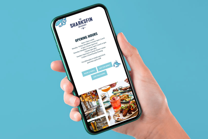 website design restaurant Cornwall 