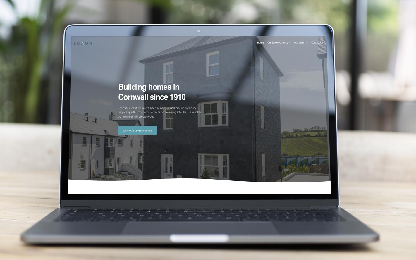 Luxon WordPress property website homepage design