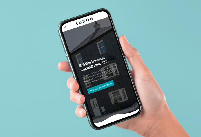Luxon responsive website displayed across mobile devices